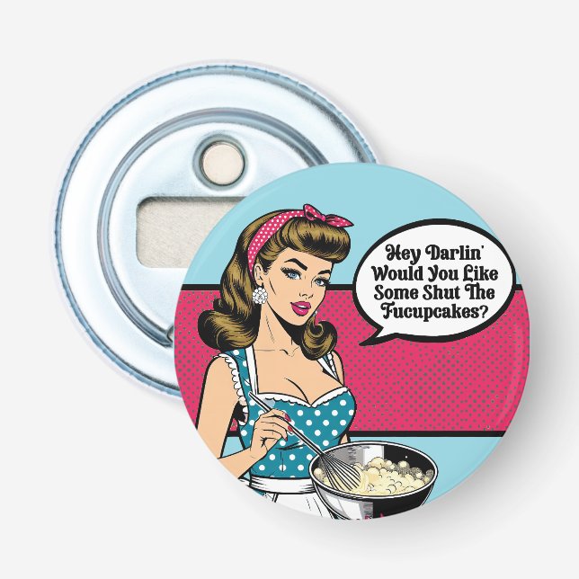 Décapsuleur Retro Pinup_ Hey Darlin (Devant)