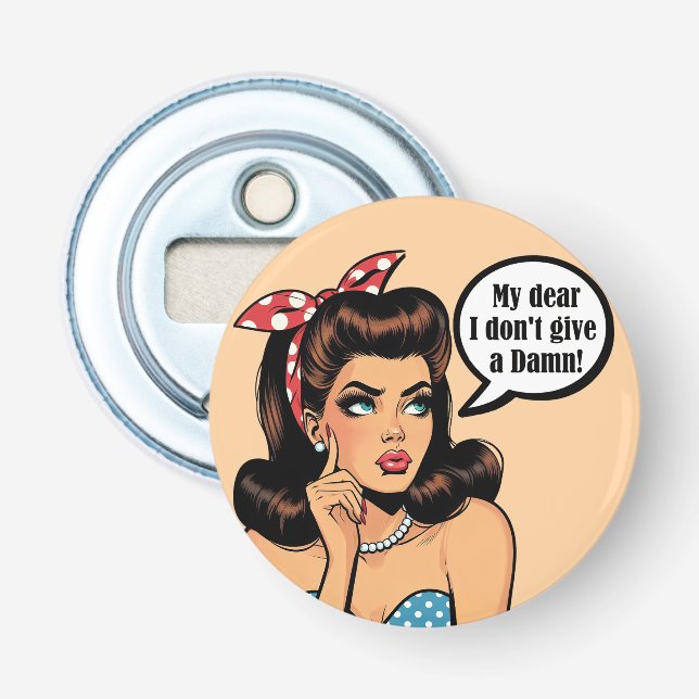 Décapsuleur Retro Pinup_ Mon Cher (Devant)