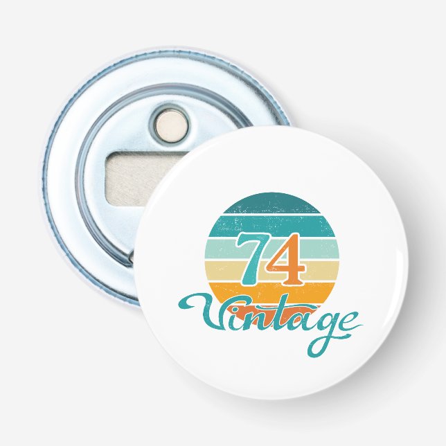 Décapsuleur Retro Sunset 74 Vintage en détresse (Devant)