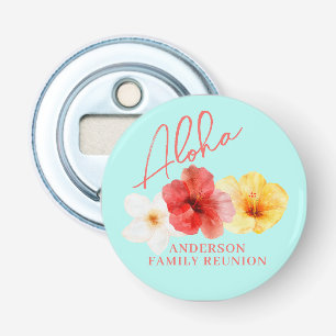 Décapsuleur Réunion de famille Aloha Floral Tropical
