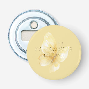 Décapsuleur Rêves de papillon jaune