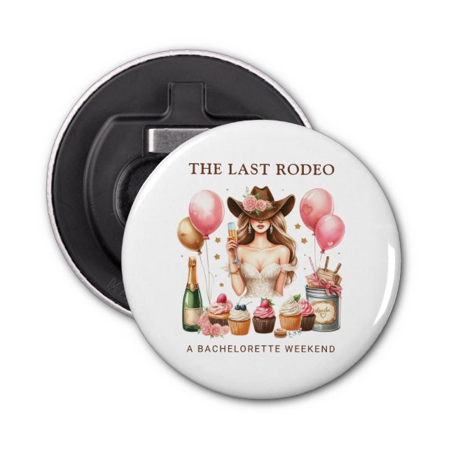 Décapsuleur Rodéo Occidental Cowgirl (Devant)