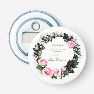 Décapsuleur Romance Ému : Rose Rose Fête de Mariage Remercieme