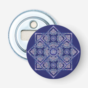 Décapsuleur Rosace bleue