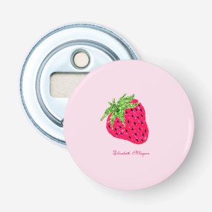 Décapsuleur Rose Pailleté Fraise Froid
