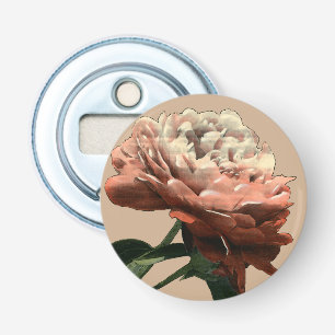 Décapsuleur Rose rouge rouge avec les accents blancs