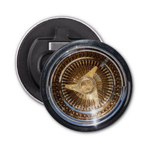 Décapsuleur Roues à fils d'or à roues basses Pneus à roues à c