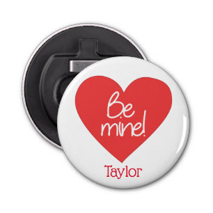 Décapsuleur Rouge et blanc soyez coeur de mine