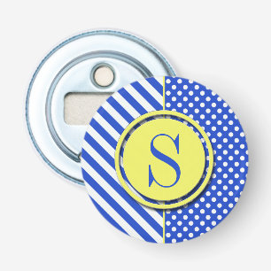 Décapsuleur Royal Blue Pois et stries-Monogram STaylor