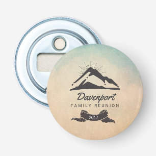 Décapsuleur Rustic Mountain Illustration Réunion de famille