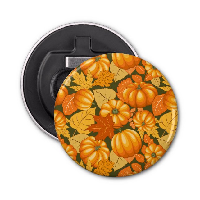 Décapsuleur Saison d'automne Halloween Citrouille Motif (Devant)