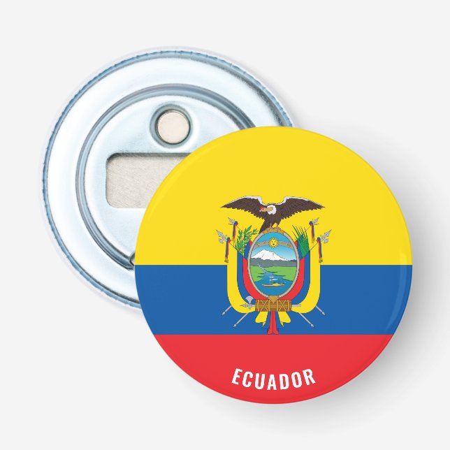 Décapsuleur Salut à l'Equateur ! Splendide patriotique (Devant)