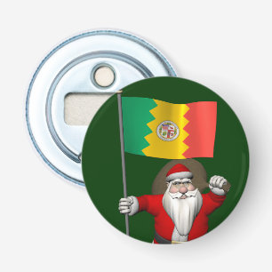 Décapsuleur Santa Claus Avec L'Enseigne De Los Angeles