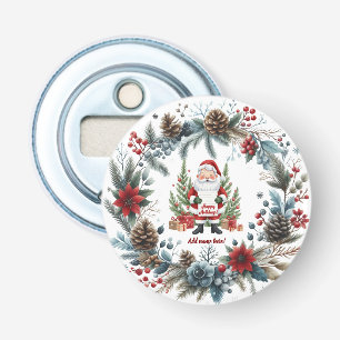 Décapsuleur Santa Claus Wreath hiver Joyeux jours fériés Favor