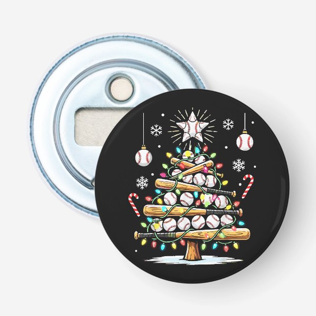 Décapsuleur Sapin de Noël de baseball (Devant)