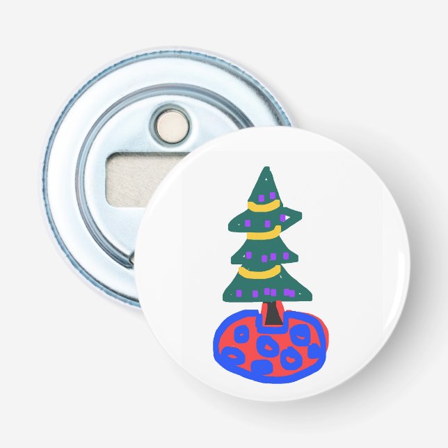 Décapsuleur Sapin de Noël drôle (Devant)