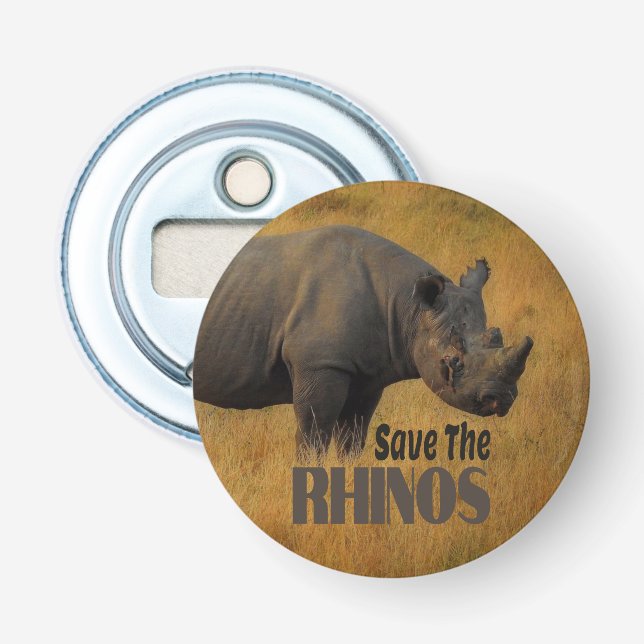 Décapsuleur Sauver les rhinocéros (Devant)