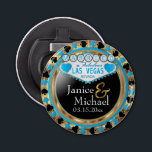 Décapsuleur Se marier à Las Vegas - Baby Blue<br><div class="desc">Décapsuleur. Présenté dans un style marié à Las Vegas design avec un look métallique bleu bébé et faux or prêt à vous personnaliser. Plus de couleurs sont disponibles. 📌 Si vous avez besoin d'une personnalisation plus poussée, cliquez sur le bouton "Cliquez pour Customiser plus loin" ou "Customiser ou modifier la...</div>