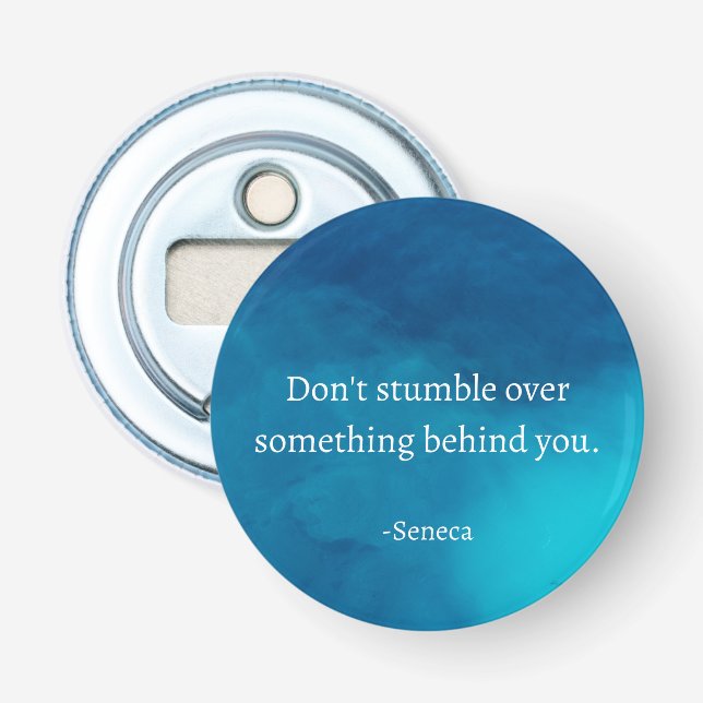 Décapsuleur Seneca : Concentrons-nous sur l'avenir, ne tombez  (Devant)