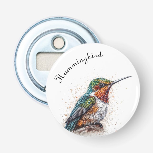 Décapsuleur Serenade de colibri bijoux, coutume (Devant)