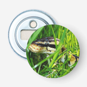Décapsuleur Serpent python à boules dans l'herbe