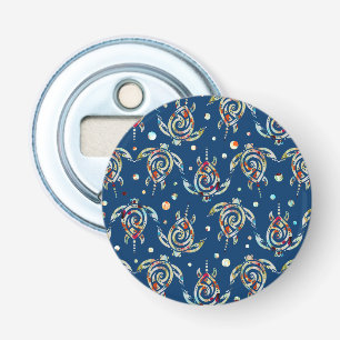 Décapsuleur Shamanic Motif Tortues de mer + votre couleur de d