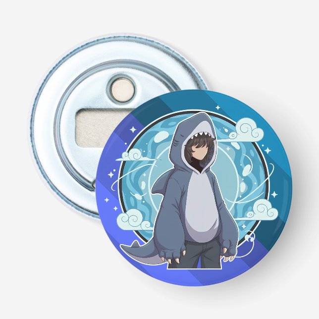 Décapsuleur Shark Costume Coffee Art (Devant)