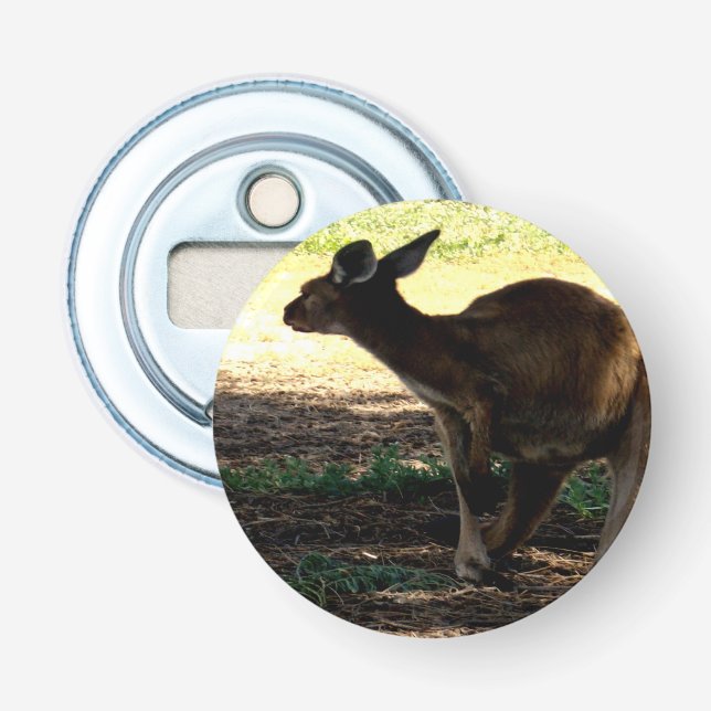 Décapsuleur Shy Australian Kangaroo, Bouteille Magnétique. (Devant)