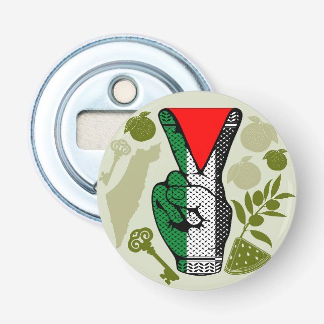 Décapsuleur Signe de victoire à la main Résistance Symbole du  (Devant)