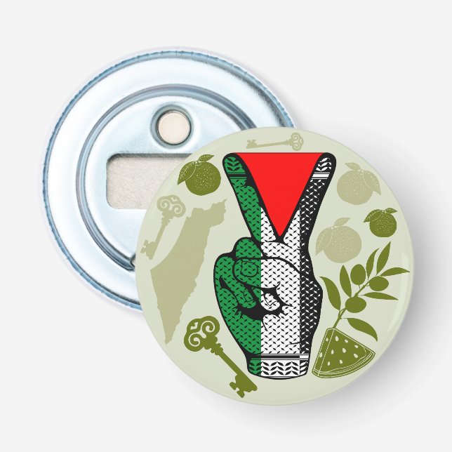 Décapsuleur Signe de Victoire Main Résistance Symbole Triangle (Devant)