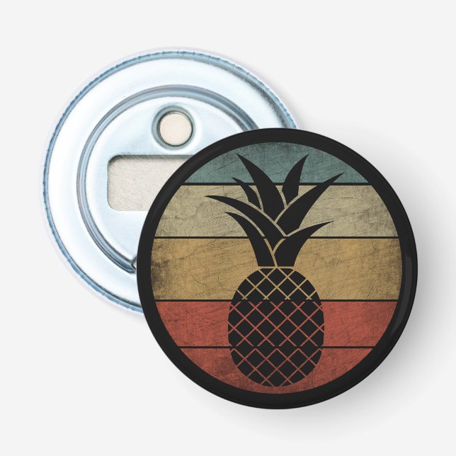 Décapsuleur Silhouette Vintage Ananas  (Devant)