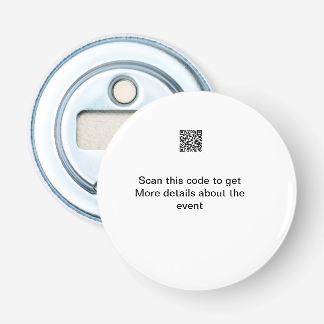 Décapsuleur Simple analyse de code Q R modèle d'événement méti (Devant)