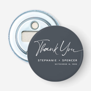 Décapsuleur Simple Calligraphie Moderne Merci Mariage