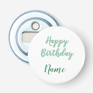 Décapsuleur simple joyeux anniversaire minimal ajoutez votre n