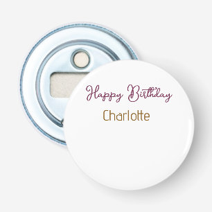 Décapsuleur SIMPLE MINIMAL.CUTIE AJOUTEZ LE NOM DE BÉBÉ joyeux
