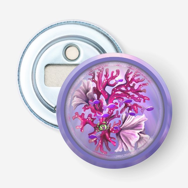 Décapsuleur Sirène de l'Océan Violet  (Devant)