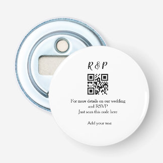 Décapsuleur site web mariage rsvp q r code ajouter nom texte t