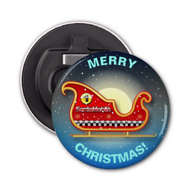 Décapsuleur Sleigh de emballage de Père Noël (Devant)