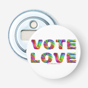 Décapsuleur SlipperyJoe vote amour égalité fourrure arc-en-cie