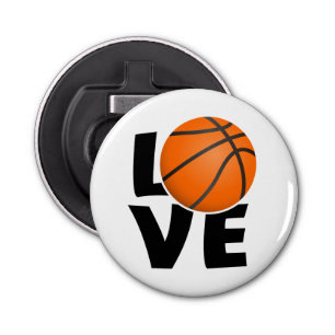 Décapsuleur Slogan Love Basketbal, j'aime Basketbal.