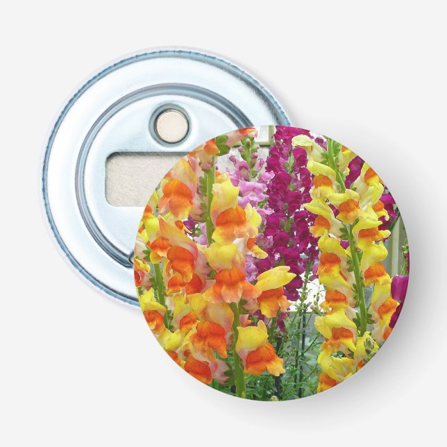 Décapsuleur Snapdragons colorés floraux (Devant)