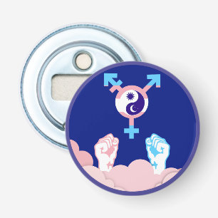 Décapsuleur Soleil et Lune de Pouvoir et d'Équilibre Symbole T