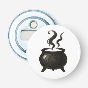 Décapsuleur Sorcière's Brew – Chaudron minimaliste d'Halloween