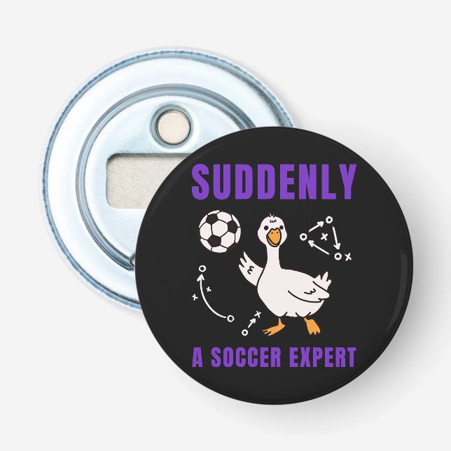Décapsuleur Soudain un expert en football (Devant)
