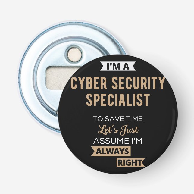 Décapsuleur Spécialiste de la cybersécurité (Devant)