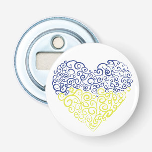 Décapsuleur Spiral tourbillons mehandi coeur drapeau ukrainien