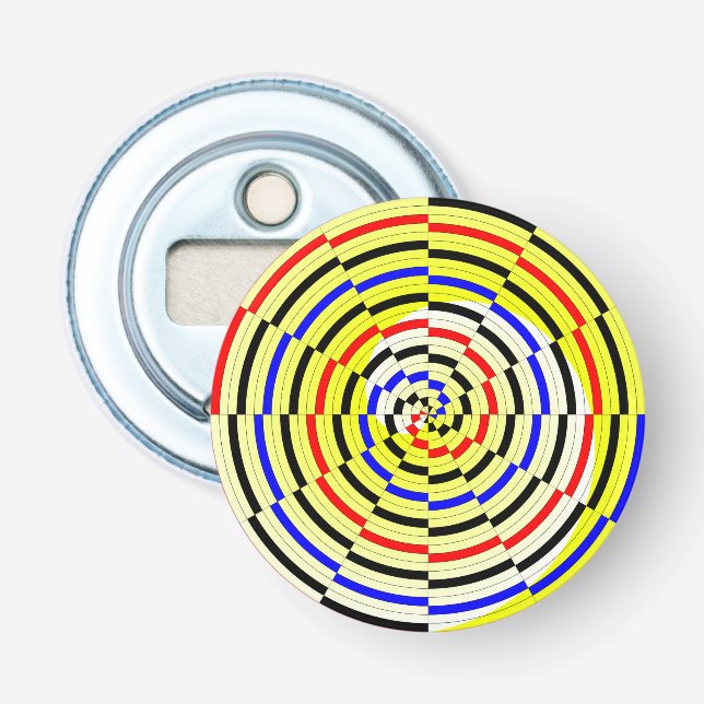 Décapsuleur Spirales jaunes par Kenneth Yoncich (Devant)
