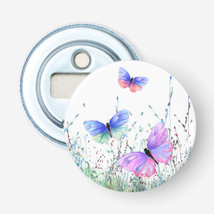 Décapsuleur Spring Joy - Papillons colorés volant dans la nat