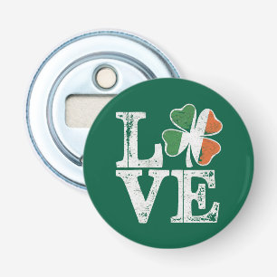 Décapsuleur St Patrick Love Chance Irlande Trèfle Vert
