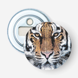 Décapsuleur Style de presse graphique Wild Tiger Portrait